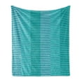 thumbnail image 1 of Abstract Soft Flannel Fleece Throw Blanket, Abstract Stripes Pattern Digital Image in Different Modern Style Print, Cozy Plush for Indoor and Outdoor Use, 50" x 70", Turquoise Pale Blue, by Ambesonne, 1 of 5