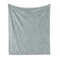 thumbnail image 1 of Abstract Soft Flannel Fleece Throw Blanket, Surreal Celtic Geometric Pattern Traditional European Monochrome, Cozy Plush for Indoor and Outdoor Use, 60" x 80", Pale Yellow Slate Blue, by Ambesonne, 1 of 5