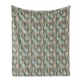 thumbnail image 1 of Abstract Soft Flannel Fleece Throw Blanket, Vertical Waves with Stripes and Ornamental Dotted Effect Pastel Colored Simple, Cozy Plush for Indoor and Outdoor Use, 50" x 60", Multicolor, by Ambesonne, 1 of 5