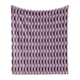 thumbnail image 1 of Abstract Soft Flannel Fleece Throw Blanket, Vertical Wavy Lines in the Shades of Purple Curves and Colors Composition, Cozy Plush for Indoor and Outdoor Use, 50" x 70", Multicolor, by Ambesonne, 1 of 5