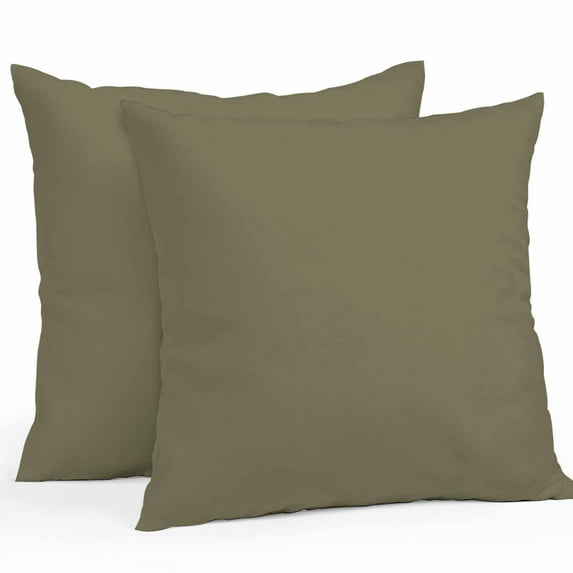 Abstract Solid Color Outdoor Pillow Covers Pack of 2 Simple Avocado Dark Low Saturation Waterproof Throw Pillow Covers Decorative Cushion Cases for Patio Garden Tent Balcony Couch 20x20 inch