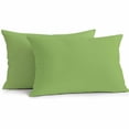 thumbnail image 1 of Abstract Solid Color Outdoor Pillow Covers Pack of 2 Simple Avocado Green Low Saturation Waterproof Throw Pillow Covers Decorative Cushion Cases for Patio Garden Tent Balcony Couch 20x12 inch, 1 of 8