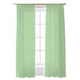 thumbnail image 1 of Abstract Solid Color Sheer Curtains 84 inches Long 2 Panels Set Simple Avocado Low Saturation Sheer Window Curtain Rod Pocket Voile Drapes for Living Room/Bedroom, Each 52" W x 84" L, 1 of 7