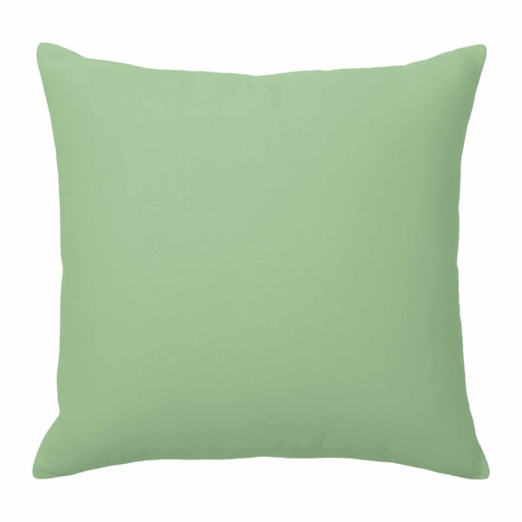 Abstract Solid Color Throw Pillow Cover Simple Avocado Low Saturation Cotton Linen Cushion Cover Throw Pillow Case with Invisible Zipper for Couch Sofa Bed Chair Car 16x16 Inch
