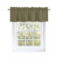 thumbnail image 1 of Abstract Solid Color Valances for Windows Simple Avocado Dark Low Saturation Kitchen Valance Curtain Rod Pocket Small Curtains for Cafe Bathroom Laundry Basement 42" x 18", 1 of 8