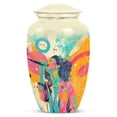thumbnail image 1 of Abstract Sonic Colors Adult Urns For Human Ashes Men - Adult Urns For Human Ashes - Included Velvet Bag - Urns For Mother - Cremation Urns For Human Ashes Up to 200 Cubic inch (Size -10"), 1 of 1
