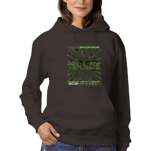 Abstract Space Rave Style Hoodie Women -Image by Shutterstock, Female 4X-Large