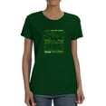 thumbnail image 1 of Abstract Space Rave Style T-Shirt Women -Image by Shutterstock, Female Small, 1 of 4