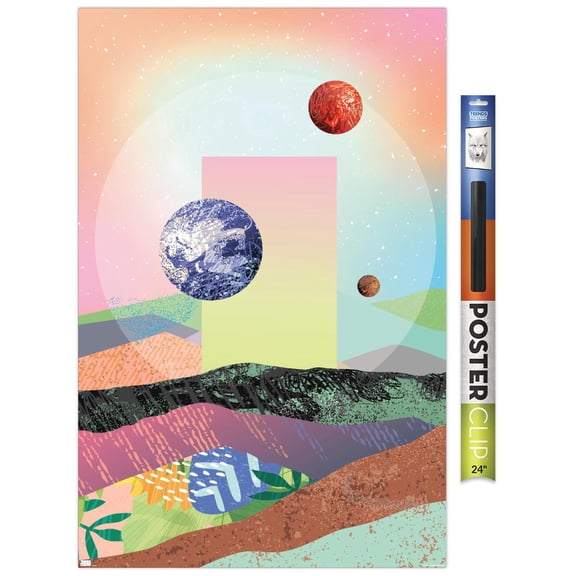 Abstract Space Wall Poster, 22.375" x 34"