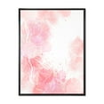 thumbnail image 1 of Abstract Splashes of Pink Flowers I 24 in x 32 in Framed Painting Canvas Art Print, by Designart, 1 of 5