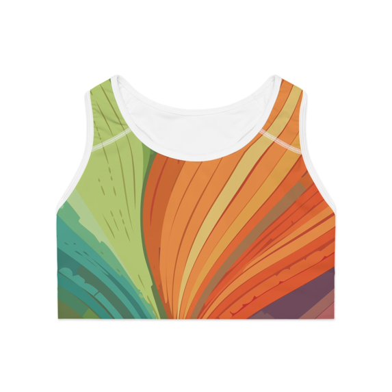 Abstract Sports Bra