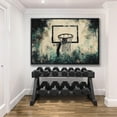 thumbnail image 1 of Abstract Sports Poster, Streetball Hoop Poster, Basketball Wall Art, Athlete Home Decor, Sporty Poster, Ready To Hang Home Decor, 12x18 UNFRAMED, 1 of 3
