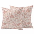 thumbnail image 1 of Abstract Spring Floral Outdoor Waterproof Pillow Covers, Farmhouse Summer Botanical Rustic Decorative Square Throw Pillowcase Sofa Cushion Sham for Patio/Couch/Chair, 20"x20" 2 Pack, 1 of 8