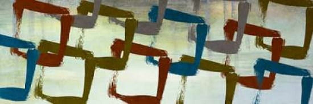 Abstract Squared I Canvas Art - Michael Marcon (8 x 24)