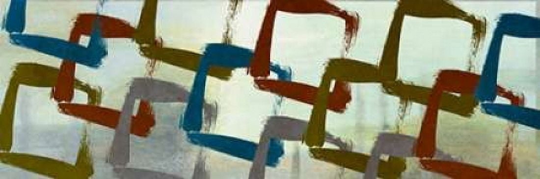 Abstract Squared II Canvas Art - Michael Marcon (12 x 36)