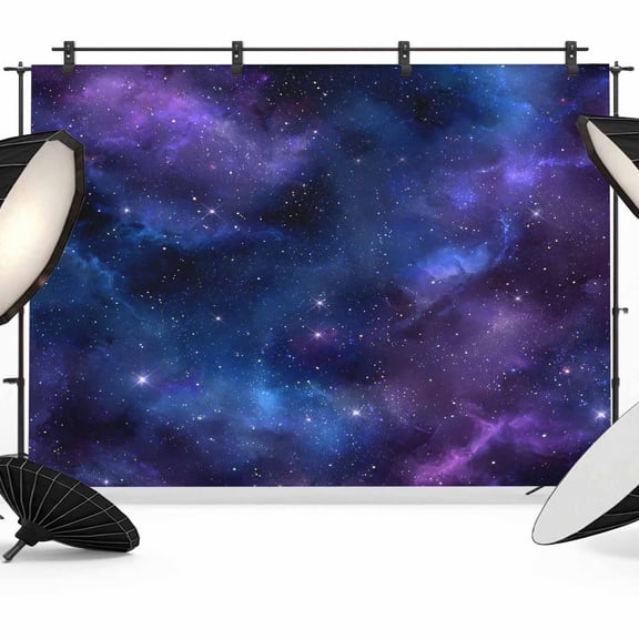 Abstract Starry Sky Photography Backdrop 7x5FT, Blue Purple Black Night Sky Star Photo Backdrops, Background for Photography Studio Photo Studio Background, Back Drop for Photoshoot