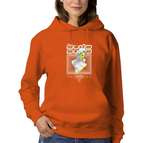 Abstract Statue W Melty Face Hoodie Women -Image by Shutterstock, Female 4X-Large