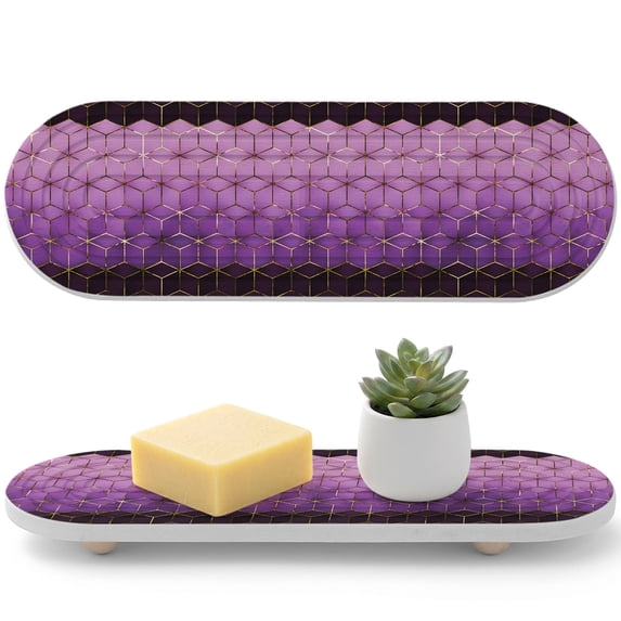 Abstract Stereo Cube Diatomaceous Earth Coasters, Modern Gradient Black ...