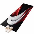 thumbnail image 1 of Abstract Stitching Area&nbsp;Rug 2x6ft Gary Black Red Water Ripple Non-Slip&nbsp;Washable Square&nbsp;Rugs Soft Felt Indoor Floor Mat for Bedroom Kitchen Living Room Bathroom, 1 of 9