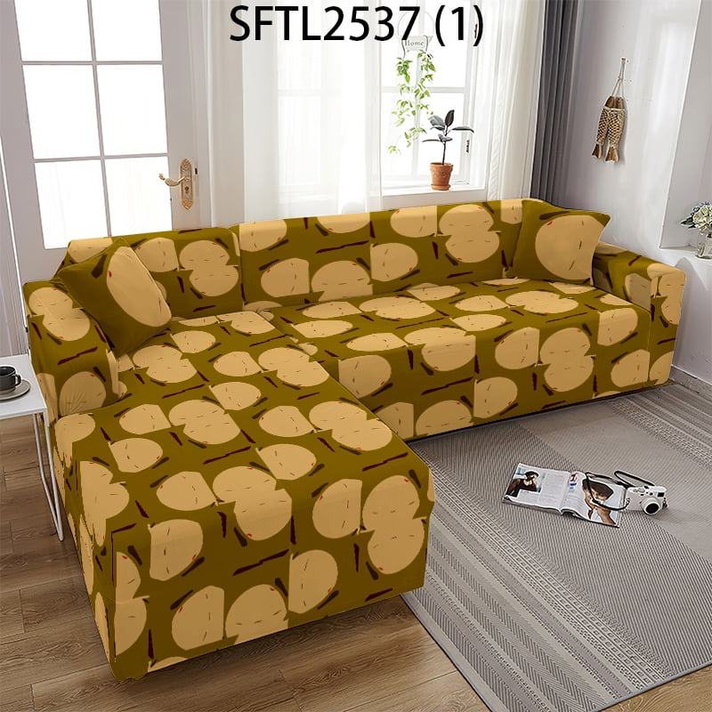 Abstract Stitching Stretch Sofa Slipcover Elastic Sofa Covers for