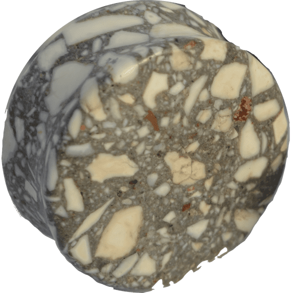 Abstract Stone White and Black Organic Double-Sided Flare Gauges/Plugs 6g (4mm) 2 Piece (A/12)