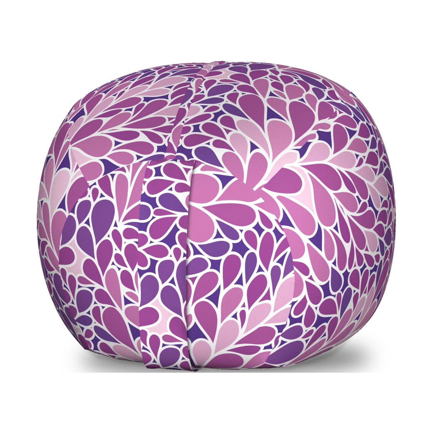 Abstract Storage Toy Bag Chair, Botanical Theme Abstract Leaves in ...