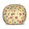 thumbnail image 1 of Abstract Storage Toy Bag Chair, Bullseye Circles with Dots Lines Geometric Illustration Retro Design Inspirations, Stuffed Animal Organizer Washable Bag, Large Size, Multicolor, by Ambesonne, 1 of 3