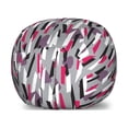 thumbnail image 1 of Abstract Storage Toy Bag Chair, Colorful Trapezoid Stripes Contemporary Surface Pattern, Stuffed Animal Organizer Washable Bag, Small Size, Magenta Pale Eggplant, by Ambesonne, 1 of 3