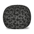 thumbnail image 1 of Abstract Storage Toy Bag Chair, Contemporary Digital Spiraling Dotted Circles Mosaic Minimalist Themed, Stuffed Animal Organizer Washable Bag, Small Size, Dark Grey and Dust, by Ambesonne, 1 of 3