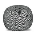 thumbnail image 1 of Abstract Storage Toy Bag Chair, Contemporary Mosaic Design Bohemian Style Diamond Shaped Split Rounds Art, Stuffed Animal Organizer Washable Bag, Large Size, Black and White, by Ambesonne, 1 of 3