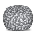 thumbnail image 1 of Abstract Storage Toy Bag Chair, Continuous Semi Circles in Greyscale Tones Squama Style, Stuffed Animal Organizer Washable Bag, Small Size, Pale Taupe Dark Grey, by Ambesonne, 1 of 3