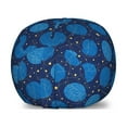 thumbnail image 1 of Abstract Storage Toy Bag Chair, Cosmos Planets Along Constellation Stars Galaxy Planetary Circles Fantasy, Stuffed Animal Organizer Washable Bag, Large Size, Violet Blue Mustard, by Ambesonne, 1 of 3