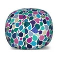 thumbnail image 1 of Abstract Storage Toy Bag Chair, Digital Raindrops Leafage Creative Contemporary Style Print, Stuffed Animal Organizer Washable Bag, Large Size, Multicolor, by Ambesonne, 1 of 3