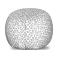 thumbnail image 1 of Abstract Storage Toy Bag Chair, Flower Inspired Motifs in Greyscale Shades Ornamental and Flourishing, Stuffed Animal Organizer Washable Bag, Small Size, Pale Taupe White, by Ambesonne, 1 of 3