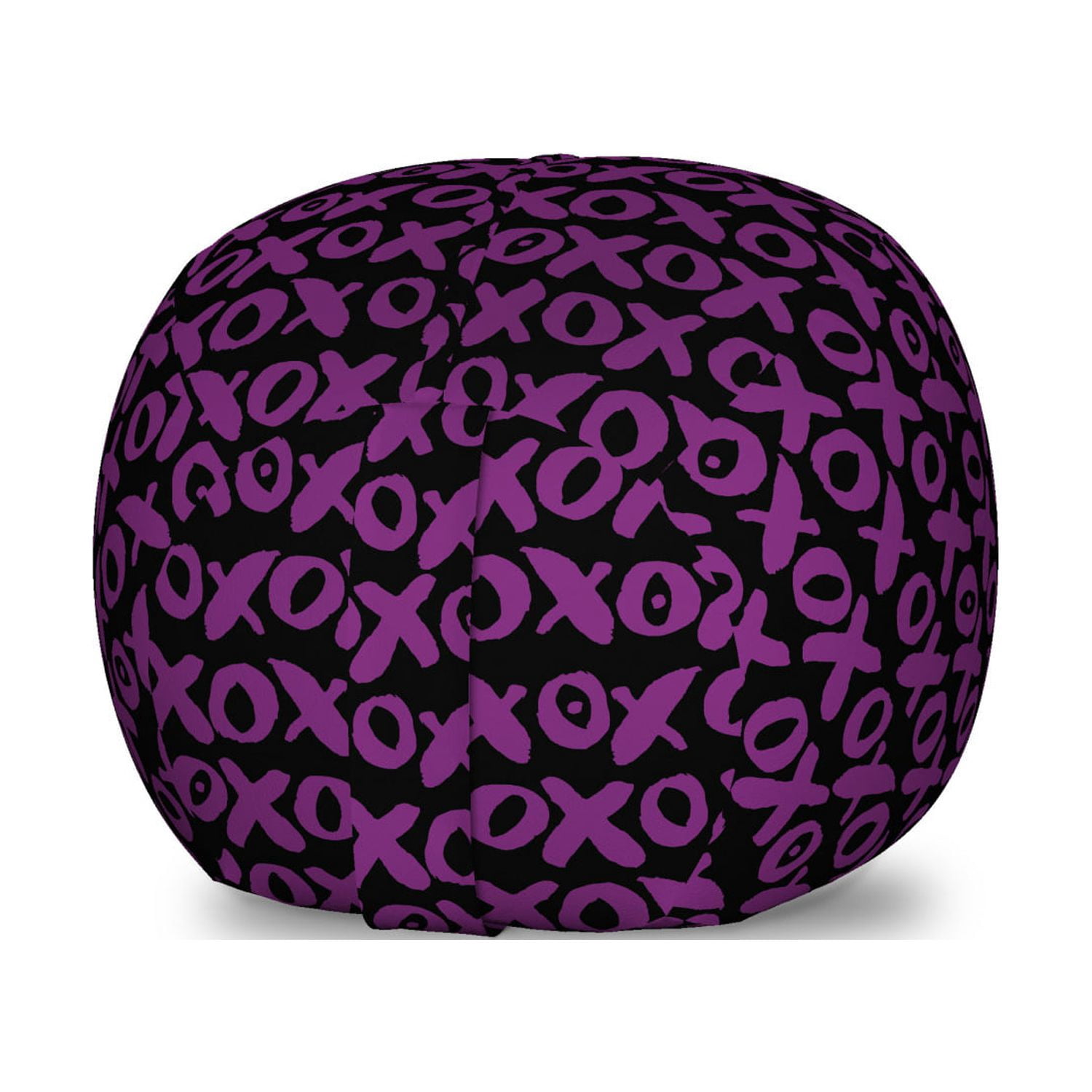 Rooked Sign Lettering Abstract Storage Toy Bag Chair, Funky Brush Stroked Crooked Hand ...