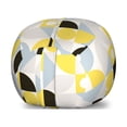 thumbnail image 1 of Abstract Storage Toy Bag Chair, Geometric Symbols Squares and Circles Simple Modern Illustration, Stuffed Animal Organizer Washable Bag, Small Size, Mustard and Charcoal Grey, by Ambesonne, 1 of 3