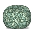 thumbnail image 1 of Abstract Storage Toy Bag Chair, Grunge Design Nature Themed Curlicue Ornamental Drops Natural Tones, Stuffed Animal Organizer Washable Bag, Large Size, Pale Green Jade Green, by Ambesonne, 1 of 3