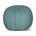 thumbnail image 1 of Abstract Storage Toy Bag Chair, Horizontal Waves Motif Linear Leaf Shaped Curves Japanese Illustration, Stuffed Animal Organizer Washable Bag, Large Size, Dark Purple Turquoise, by Ambesonne, 1 of 3