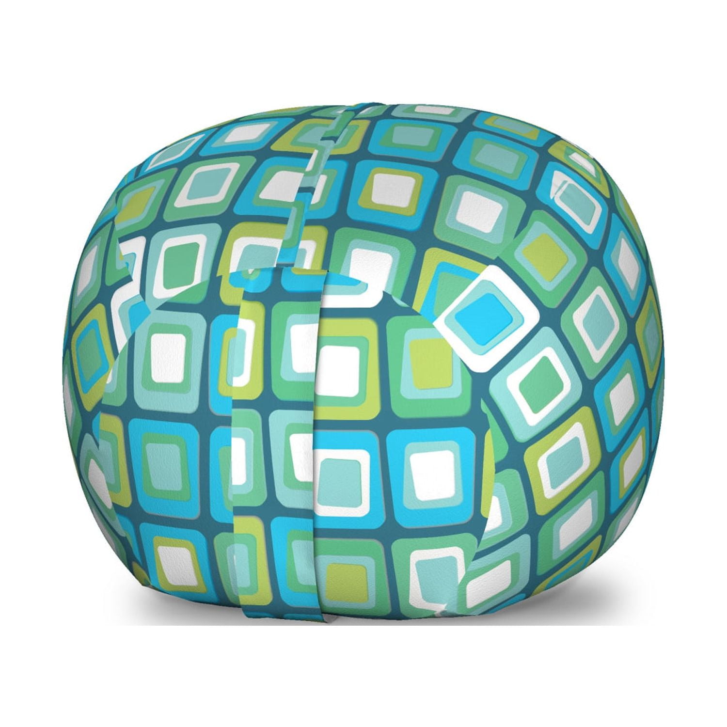 Abstract Storage Toy Bag Chair, Modern Geometric Pattern with Nested ...