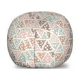thumbnail image 1 of Abstract Storage Toy Bag Chair, Pastel Triangles with Polka Dots Pattern Bohemian Inspirations Geometric Design, Stuffed Animal Organizer Washable Bag, Small Size, Multicolor, by Ambesonne, 1 of 3