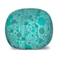 thumbnail image 1 of Abstract Storage Toy Bag Chair, Randomly Scattered Circular Blobs in Different Sizes, Stuffed Animal Organizer Washable Bag, Small Size, Dark Seafoam, by Ambesonne, 1 of 3