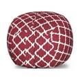 thumbnail image 1 of Abstract Storage Toy Bag Chair, Repeating and Continued Ikat Inspired Pattern Oriental Vintage Layout, Stuffed Animal Organizer Washable Bag, Large Size, Pale Maroon and White, by Ambesonne, 1 of 3