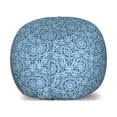 thumbnail image 1 of Abstract Storage Toy Bag Chair, Rhythmic Geometric Modern Motifs Aquatic Tones Polygonal Inspired Pattern, Stuffed Animal Organizer Washable Bag, Large Size, Pale Sky Blue, by Ambesonne, 1 of 3