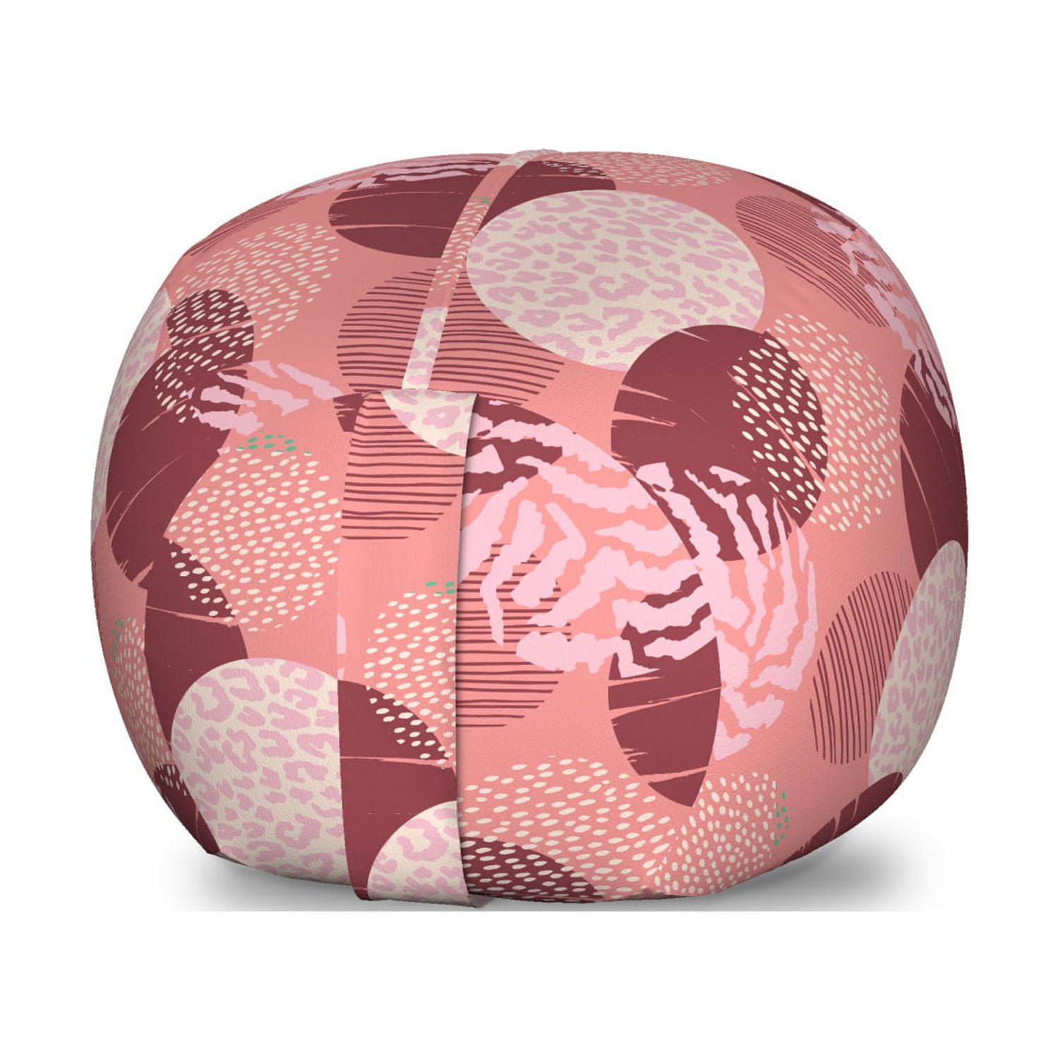 Abstract Storage Toy Bag Chair, Round Motifs with Stripes Polka Dots ...