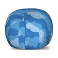 thumbnail image 1 of Abstract Storage Toy Bag Chair, Sky with Clouds Doodle Cloudy Cartoon Cumulus Image, Stuffed Animal Organizer Washable Bag, Small Size, Azure Blue Cobalt Blue, by Ambesonne, 1 of 3