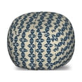thumbnail image 1 of Abstract Storage Toy Bag Chair, Three-Angle Shapes in Bi-color Polygonal Illustration, Stuffed Animal Organizer Washable Bag, Large Size, Pale Sepia Dark Sky Blue, by Ambesonne, 1 of 3