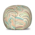 thumbnail image 1 of Abstract Storage Toy Bag Chair, Wave Inspired Colorful Retro Groovy Pattern, Stuffed Animal Organizer Washable Bag, Large Size, Multicolor, by Ambesonne, 1 of 3
