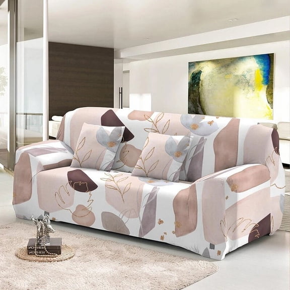 Abstract Stretch Sofa Covers For Living Room Sectional Corner 1/2/3/4 Seater Couch Cover Washable Elastic L Shape Slipcover