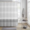thumbnail image 1 of Abstract Stripe Fabric Shower Curtain for Bathroom Waterproof Polyester Bath Curtain with 12 Hooks Classic Gary Lines Art Washable Shower Curtain with Grommets 72"x72", 1 of 9