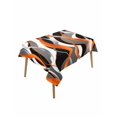 thumbnail image 1 of Abstract Stripes Table Cloth, Retro Modern Orange Black Gray Lines Waterproof Tablecloth for Rectangle Tables, Reusable Washable Fabric Table Cover for Restaurant Kitchen Dining Tables 60"x84", 1 of 6